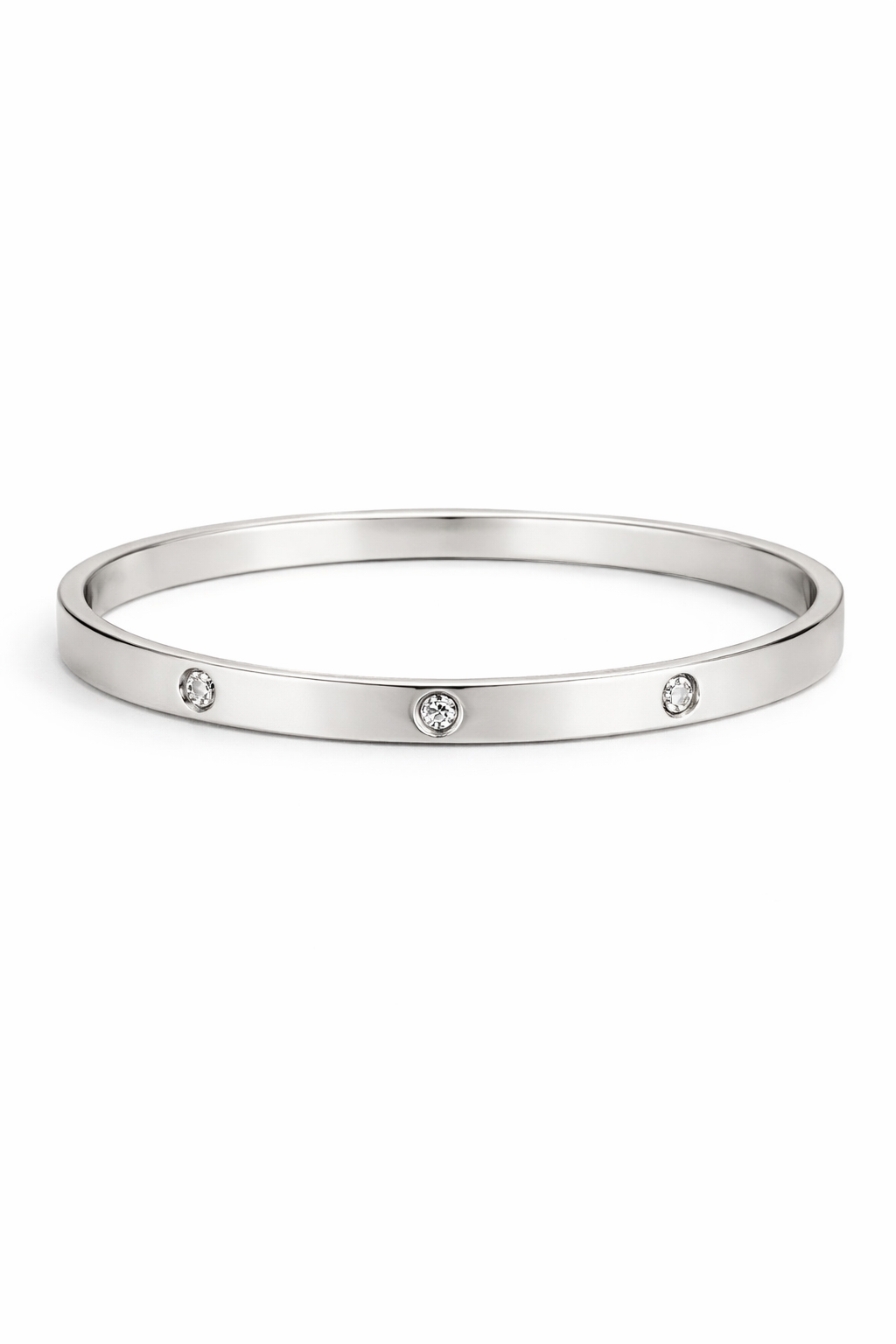 Pulseira lisa zirconias
