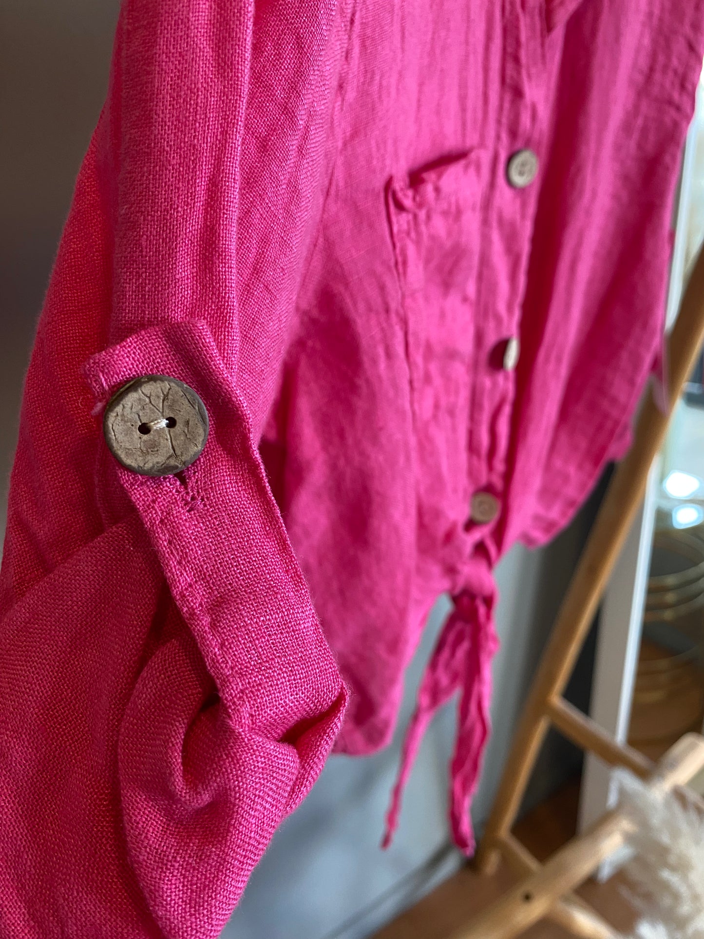 Camisa curta Rosa