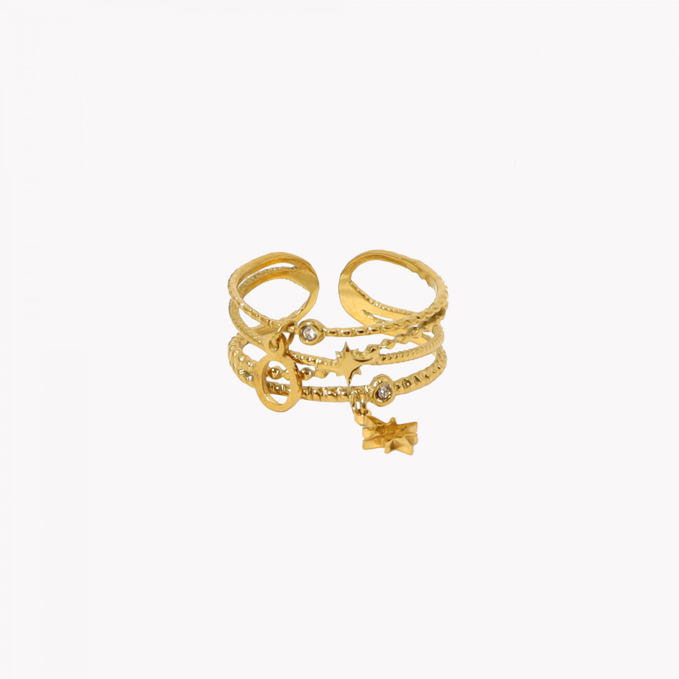 Anel estrelas pendentes SG