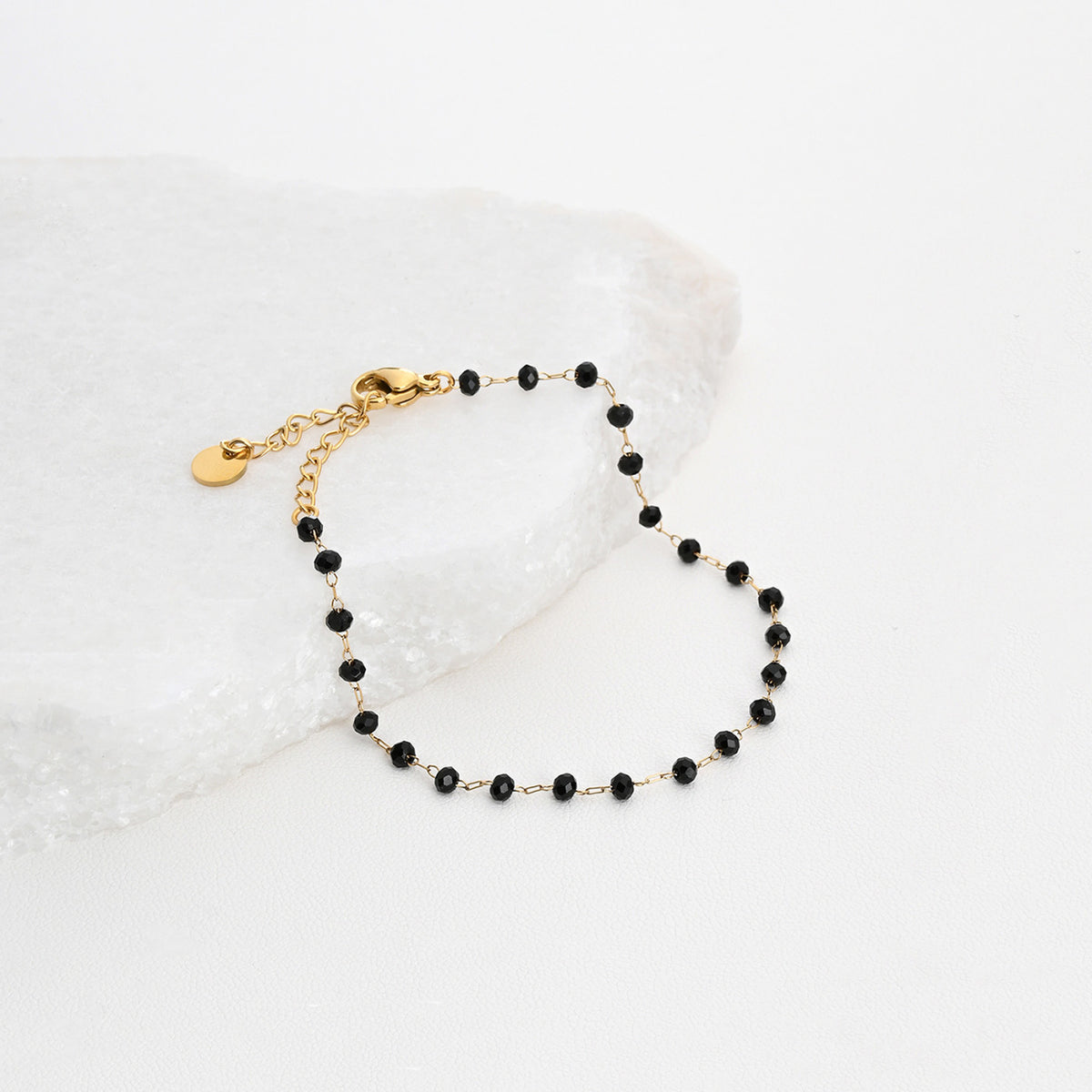 Pulseira missangas pretas