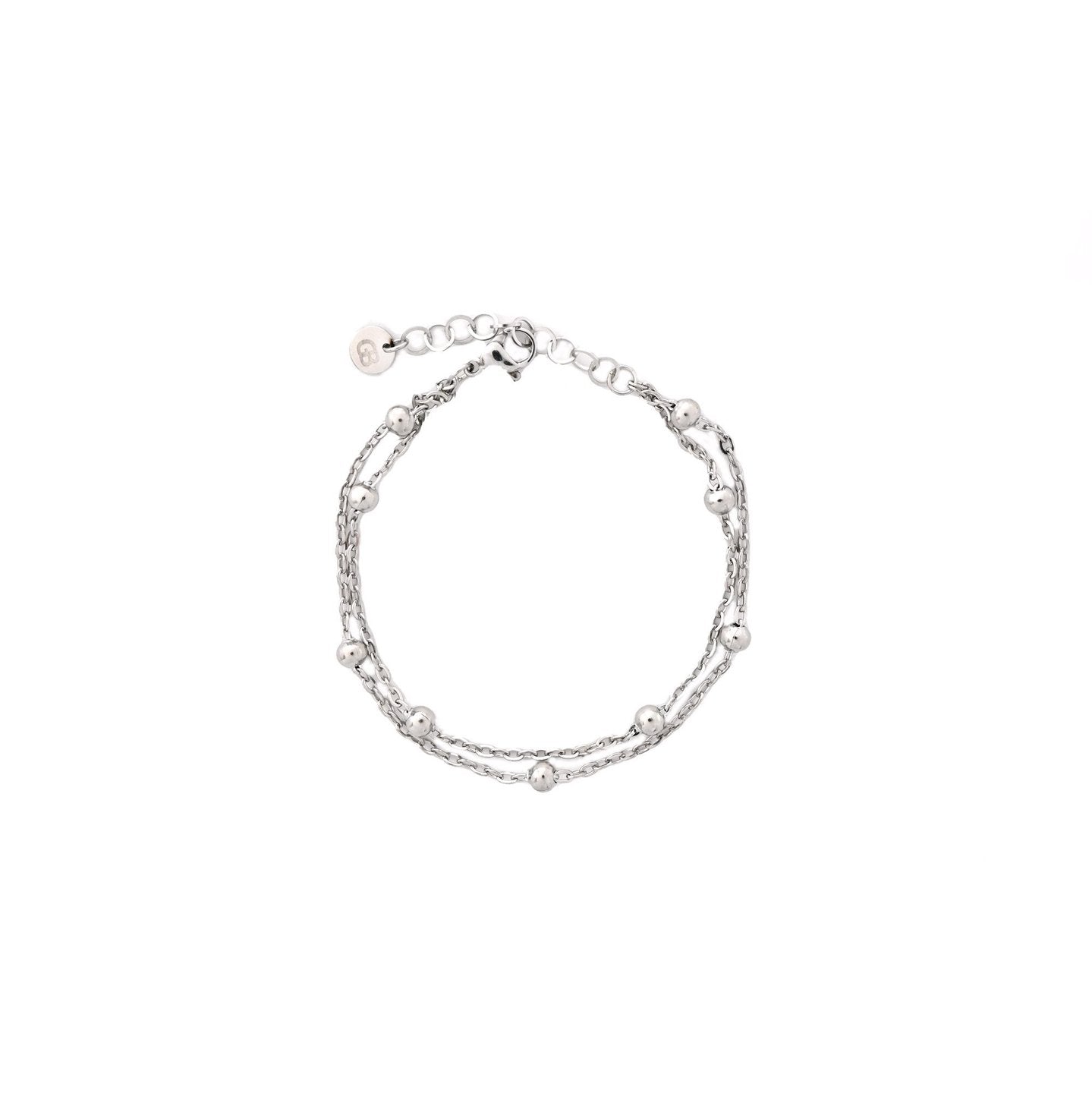 Pulseira dupla bolinhas