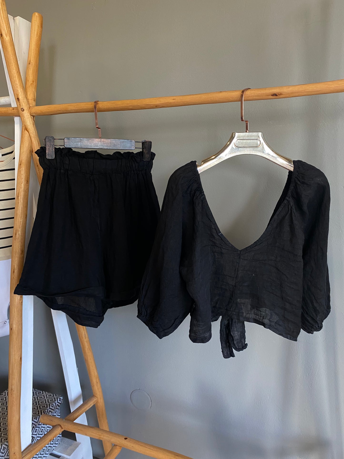Conjunto Linho Preto