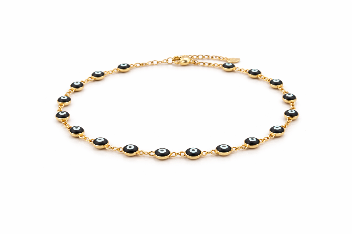 Pulseira olhinhos pretos